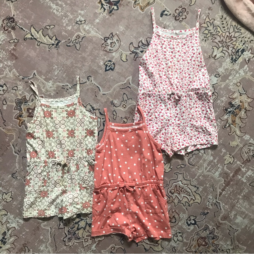 (3) rompers 3t